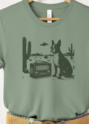 Boston Terrier Vintage Radio T-Shirt