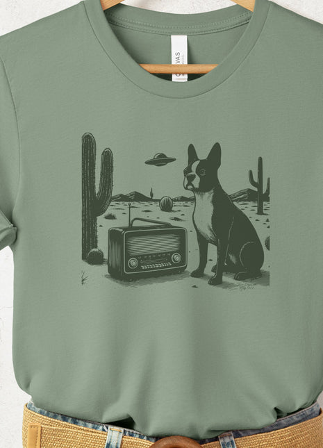 Boston Terrier Vintage Radio T-Shirt