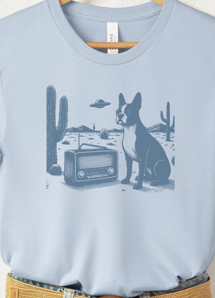 Boston Terrier Vintage Radio T-Shirt