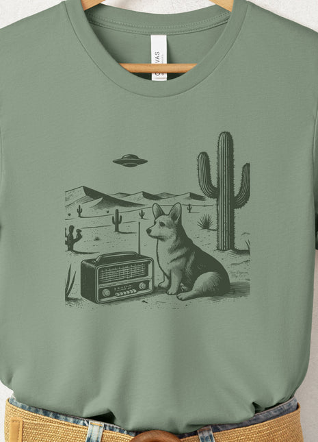 Corgi Vintage Radio T-Shirt