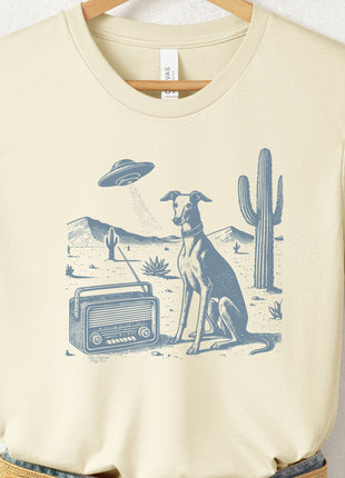 Italian Greyhound Whippet Iggy Vintage Radio T-Shirt