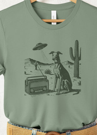 Italian Greyhound Whippet Iggy Vintage Radio T-Shirt