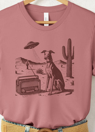 Italian Greyhound Whippet Iggy Vintage Radio T-Shirt
