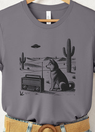 Shiba Inu Vintage Radio T-Shirt