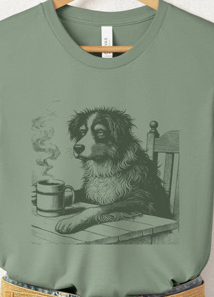 Australian Shepherd Aussie Coffee Morning Mood T-Shirt