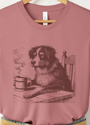 Australian Shepherd Aussie Coffee Morning Mood T-Shirt