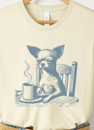 Chihuahua Coffee Morning Mood T-Shirt