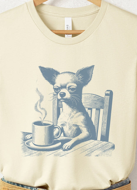 Chihuahua Coffee Morning Mood T-Shirt