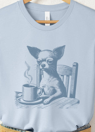 Chihuahua Coffee Morning Mood T-Shirt