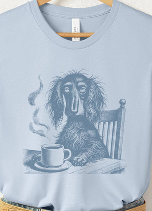 Dachshund Coffee Morning Mood T-Shirt