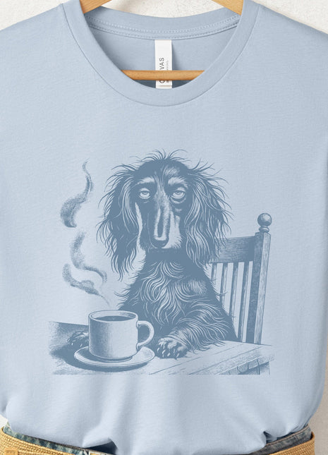Dachshund Coffee Morning Mood T-Shirt