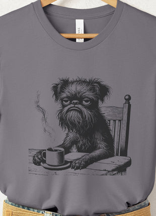 Brussels Griffon Griff Coffee Morning Mood T-Shirt