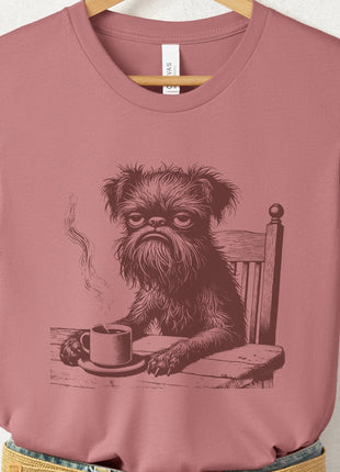 Brussels Griffon Griff Coffee Morning Mood T-Shirt