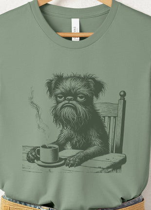 Brussels Griffon Griff Coffee Morning Mood T-Shirt