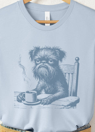 Brussels Griffon Griff Coffee Morning Mood T-Shirt