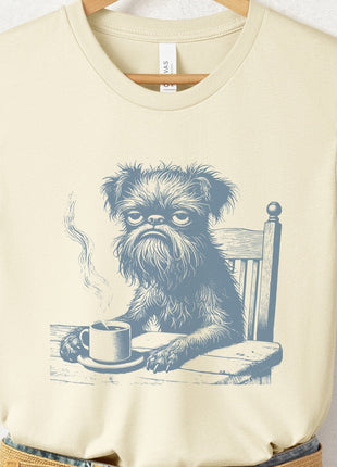 Brussels Griffon Griff Coffee Morning Mood T-Shirt