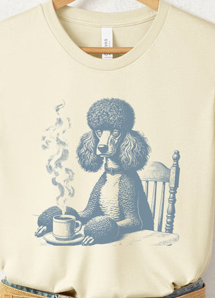 Poodle Coffee Morning Mood T-Shirt