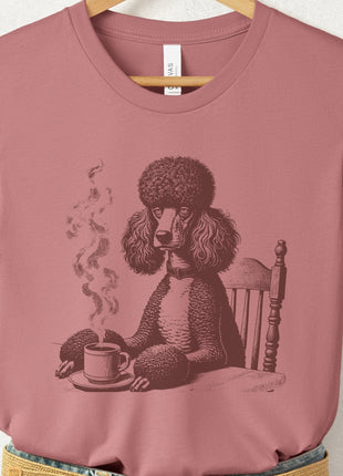 Poodle Coffee Morning Mood T-Shirt