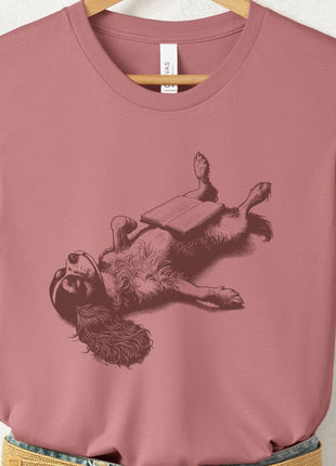 Cavalier King Charles Spaniel Book Nap T-Shirt