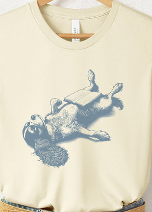 Cavalier King Charles Spaniel Book Nap T-Shirt