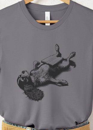 Cavalier King Charles Spaniel Book Nap T-Shirt