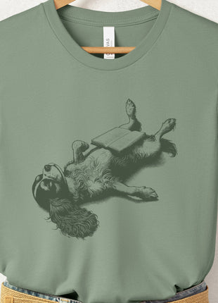 Cavalier King Charles Spaniel Book Nap T-Shirt