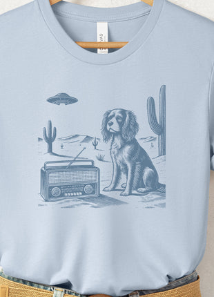 Cavalier King Charles Spaniel Vintage Radio T-Shirt