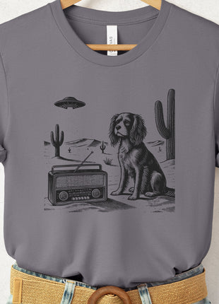 Cavalier King Charles Spaniel Vintage Radio T-Shirt