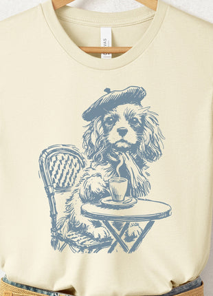 Cavalier King Charles Spaniel Paris France T-Shirt