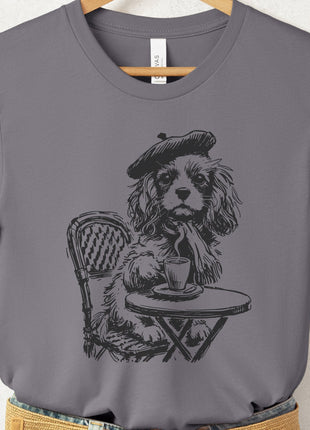 Cavalier King Charles Spaniel Paris France T-Shirt