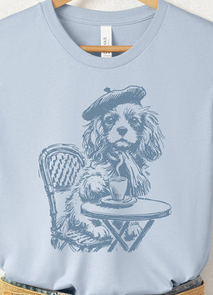 Cavalier King Charles Spaniel Paris France T-Shirt