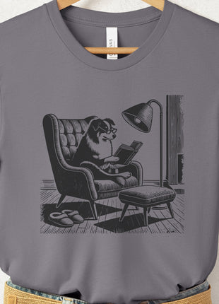 Australian Shepherd Aussie Reading Chair T-Shirt