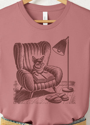 Chihuahua Reading Chair T-Shirt