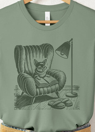 Chihuahua Reading Chair T-Shirt