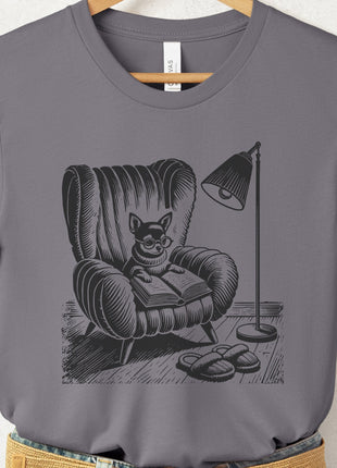 Chihuahua Reading Chair T-Shirt