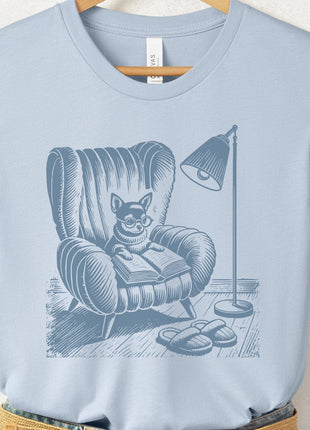 Chihuahua Reading Chair T-Shirt