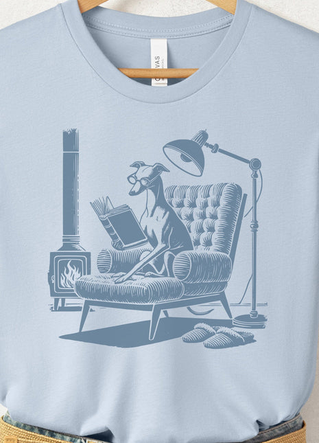 Italian Greyhound Whippet Reading Chair T-Shirt