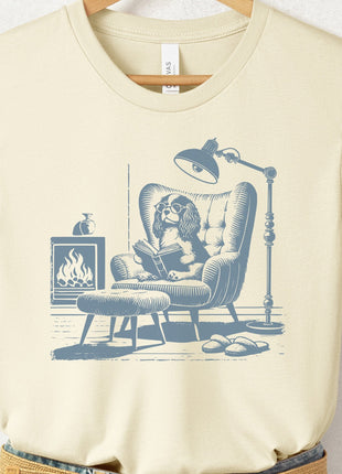 Cavalier King Charles Spaniel Reading Chair T-Shirt