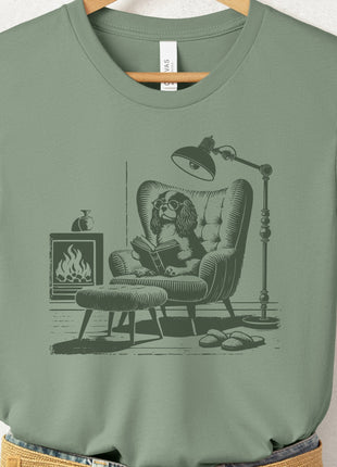 Cavalier King Charles Spaniel Reading Chair T-Shirt