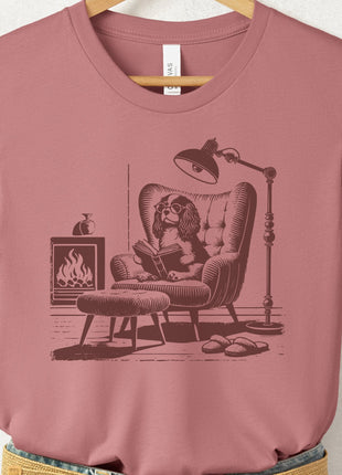 Cavalier King Charles Spaniel Reading Chair T-Shirt