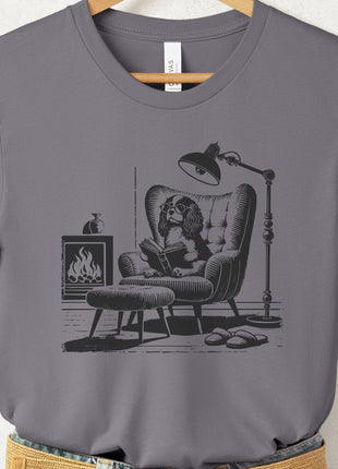 Cavalier King Charles Spaniel Reading Chair T-Shirt