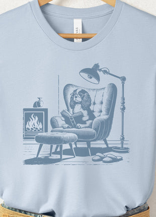 Cavalier King Charles Spaniel Reading Chair T-Shirt