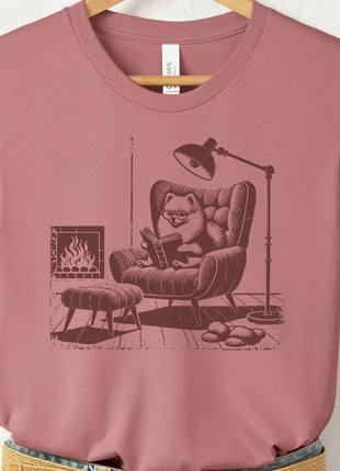 Pomeranian Reading Chair T-Shirt