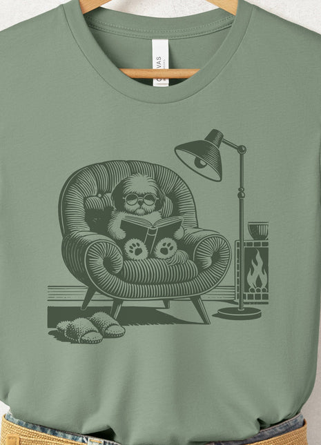 Shih Tzu Reading Chair T-Shirt