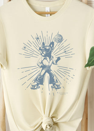 French Bulldog Frenchie Roller Disco T-Shirt