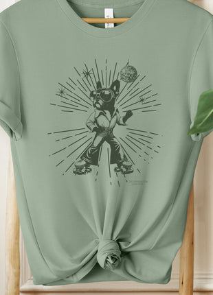 French Bulldog Frenchie Roller Disco T-Shirt