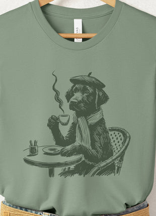 Lab Labrador Paris France Coffee T-Shirt