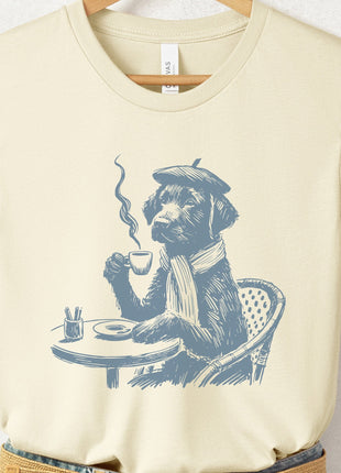 Lab Labrador Paris France Coffee T-Shirt