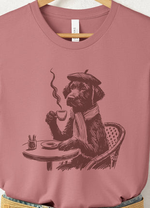 Lab Labrador Paris France Coffee T-Shirt