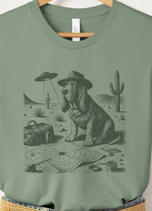 Basset Hound Desert Survey T-Shirt